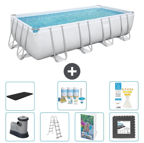 Bestway Power Steel, piscina rettangolare - 549x274x122 cm - 6 pezzi, modello S581