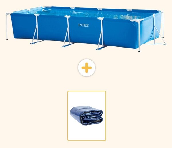 Piscina fuori terra rettangolare - 450x220x84 cm - in 2 parti - modello S21257