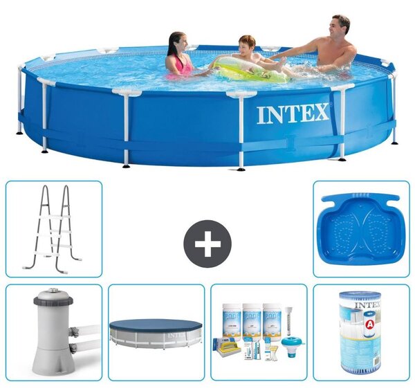 Piscina autoportante rettangolare - 366x76 cm - 7 pezzi - Modello S41727