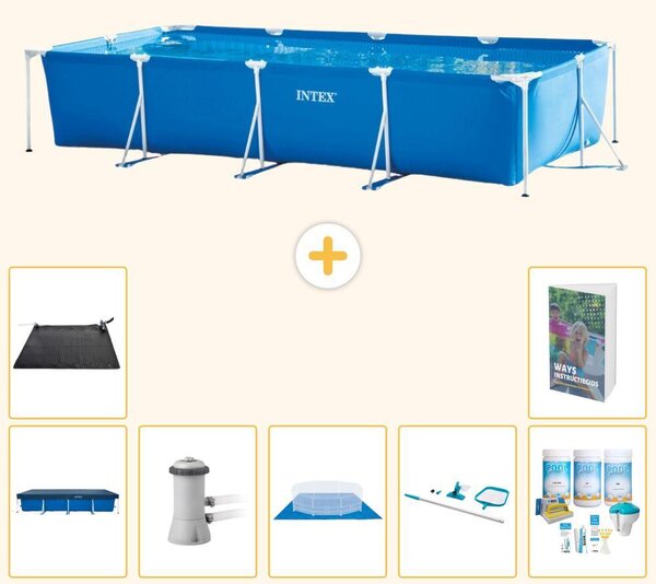 Piscina fuori terra rettangolare - 450x220x84 cm - 8 elementi - Modello S21128