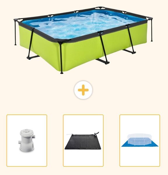 Piscina fuori terra rettangolare - 300x200x65 cm - 4 pezzi - SCB79