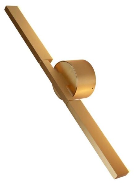Applique LED a barra MERANO dorata 10W luce calda 870 lm in alluminio, dimensioni: 45x8x8 cm, IP20, Maxlight