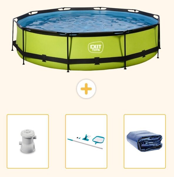 Piscina gonfiabile rettangolare - 360x76 cm - 4 pezzi - Modello SCB93