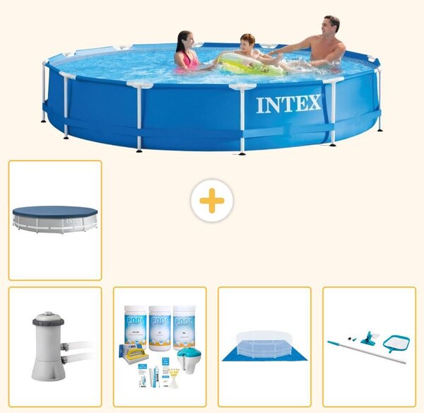 Piscina autoportante rettangolare - 366x76 cm - 6 pezzi - Modello S20471