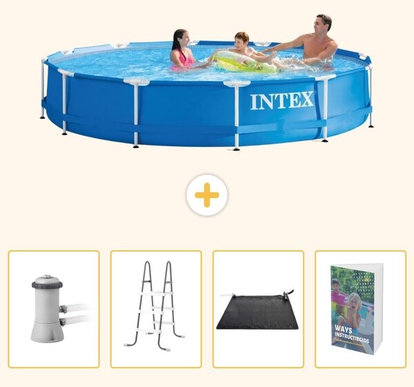 Piscina autoportante rettangolare - 366x76 cm - 5 pezzi - SCB112