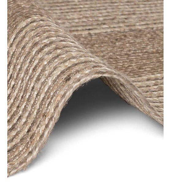 Passatoia colore naturale chiaro/colore naturale scuro in iuta reversibile/tessuta a mano 80x300 cm Juno – Hanse Home