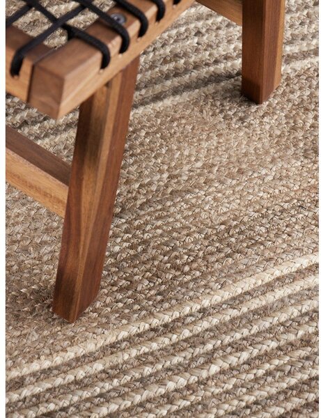 Passatoia colore naturale chiaro/colore naturale scuro in iuta reversibile/tessuta a mano 80x300 cm Juno – Hanse Home