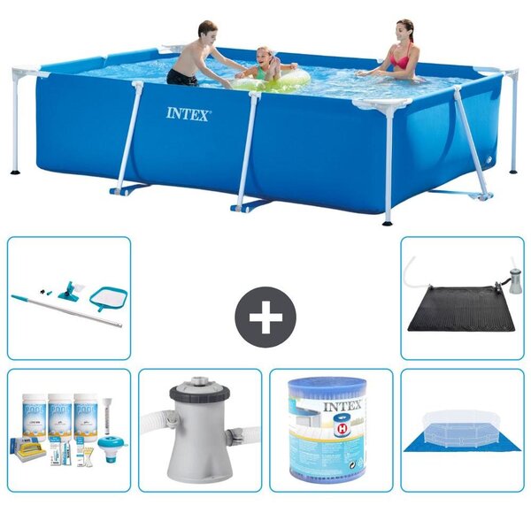 Piscina fuori terra rettangolare - 300x200x75 cm - 7 pezzi - Modello S30198
