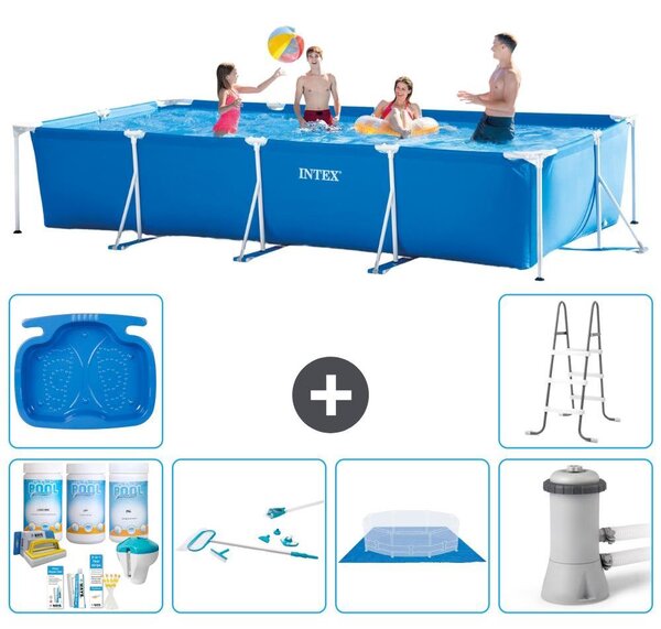 Piscina fuori terra rettangolare - 450x220x84 cm - 7 pezzi - Modello S20852