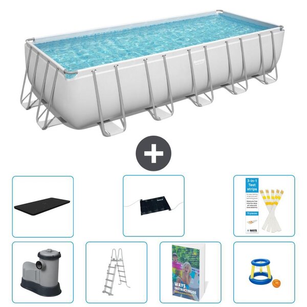 Bestway Power Steel, piscina rettangolare - 640x274x132 cm - 6 pezzi, modello S559