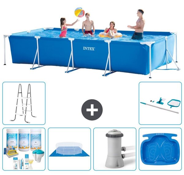 Piscina fuori terra rettangolare - 450x220x84 cm - 7 pezzi - Modello S20851