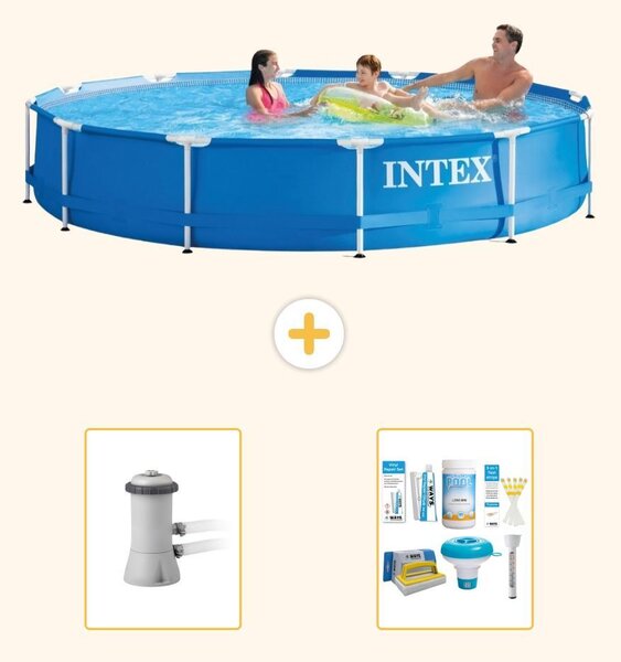 Piscina autoportante rettangolare - 366x76 cm - 3 pezzi - Modello S21341