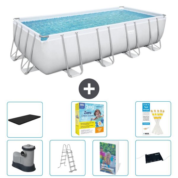 Bestway Power Steel, piscina rettangolare - 549x274x122 cm - 6 pezzi, modello S582