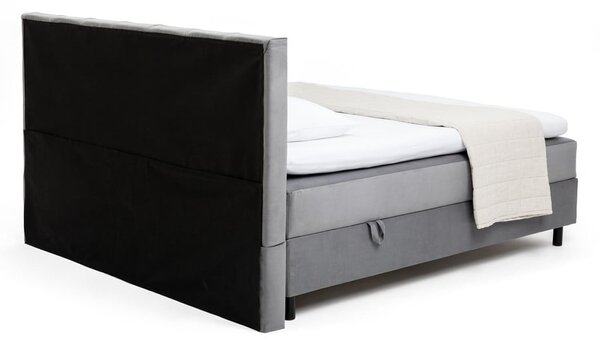 Letto boxspring grigio con contenitore 180x200 cm Elva Bold Line – Bonami Selection
