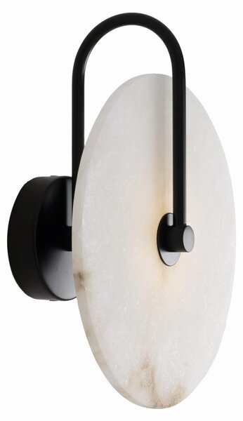 Applique LED in marmo RETRO nero e crema, 3W, luce calda, 210 lm, marmo, dimensioni: 30x25x13 cm, IP20, Maxlight