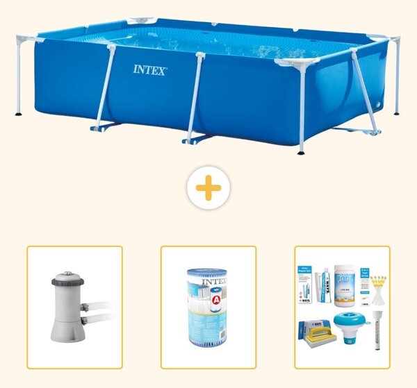 Piscina fuori terra rettangolare - 300x200x75 cm - composta da 4 parti - modello S22352