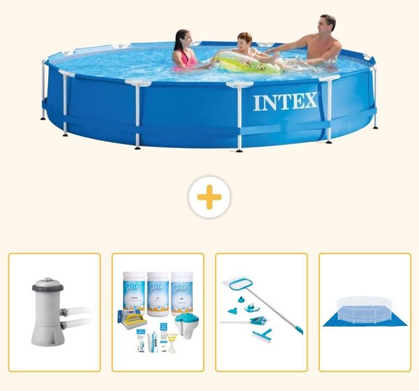 Piscina fuori terra a struttura - 366x76 cm - 5 pezzi - Modello S21028