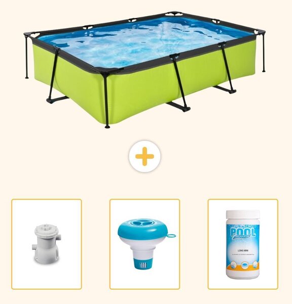 Piscina fuori terra rettangolare - 300x200x65 cm - 4 pezzi - SCB77