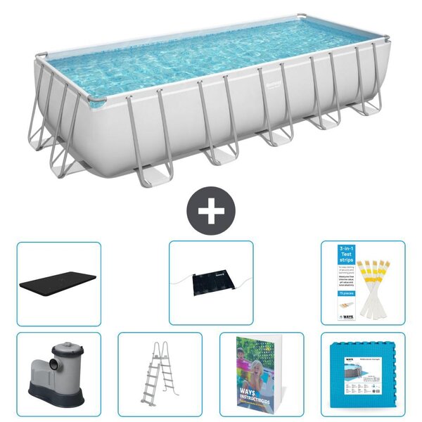 Bestway Power Steel, piscina rettangolare - 640x274x132 cm - 6 pezzi, modello S621