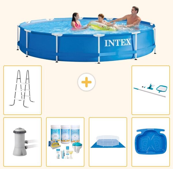 Piscina fuori terra a struttura - 366x76 cm - 7 pezzi - Modello S21031