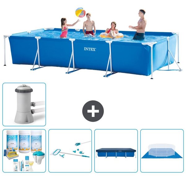 Piscina fuori terra rettangolare - 450x220x84 cm - 6 pezzi - Modello S21133