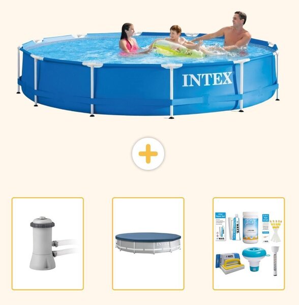 Piscina fuori terra a struttura - 366x76 cm - 4 pezzi - Modello S22466