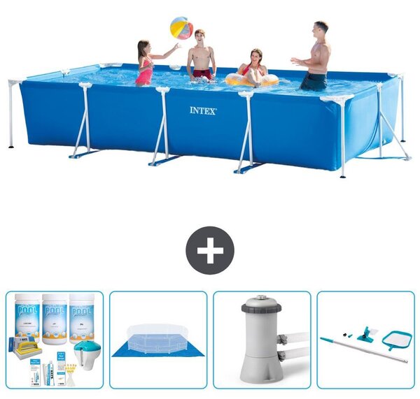 Piscina fuori terra rettangolare - 450x220x84 cm - 5 pezzi - Modello S20847