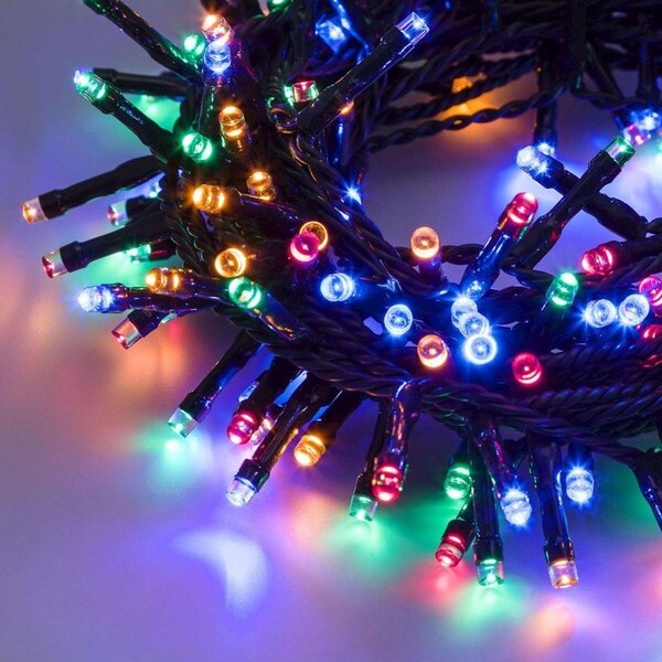 Catena luminosa 300 lampadine LED multicolore 2 m