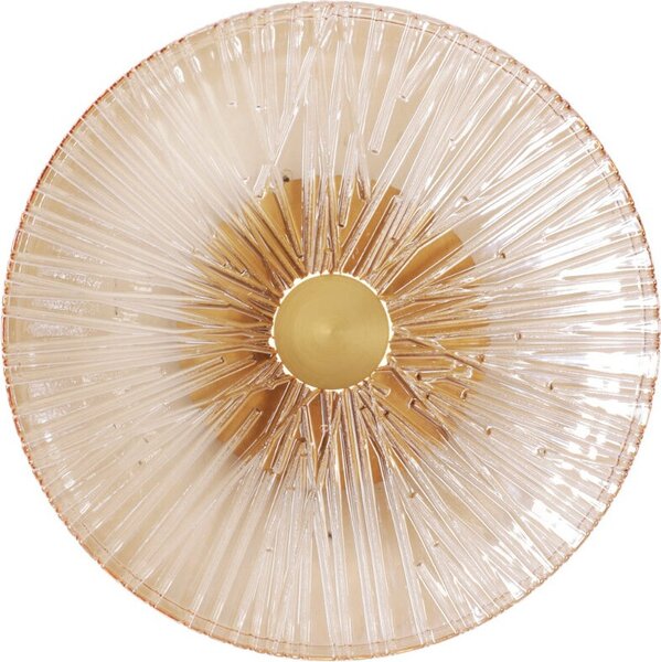 Applique LED ALLURE oro opaco 5W Bianco caldo 190 lm metallo dim.: 28x28x11 cm IP20 Maxlight
