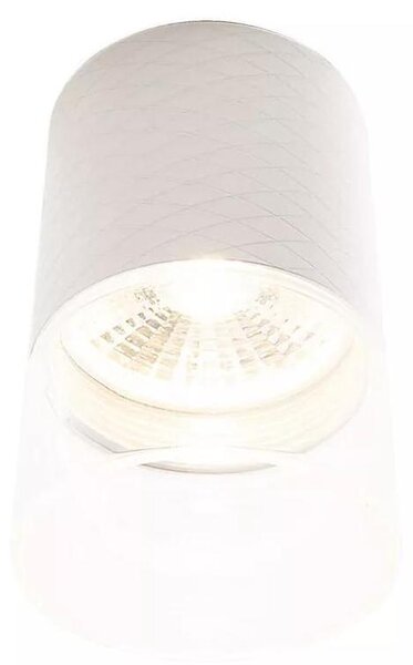 Faretto LED a griglia modello FUSION bianco 7 W, luce calda 356 lm, metallo, dimensioni: 11 x 7,5 x 7,5 cm, IP20, Maxlight