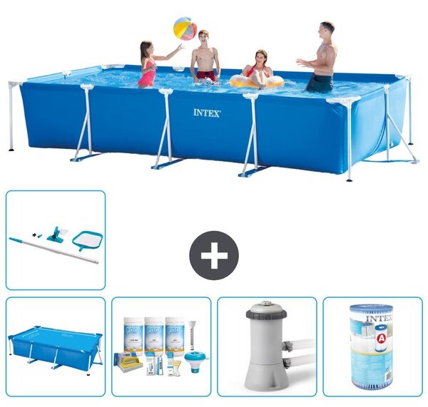 Piscina fuori terra rettangolare - 450x220x84 cm - composta da 6 elementi - modello S30249