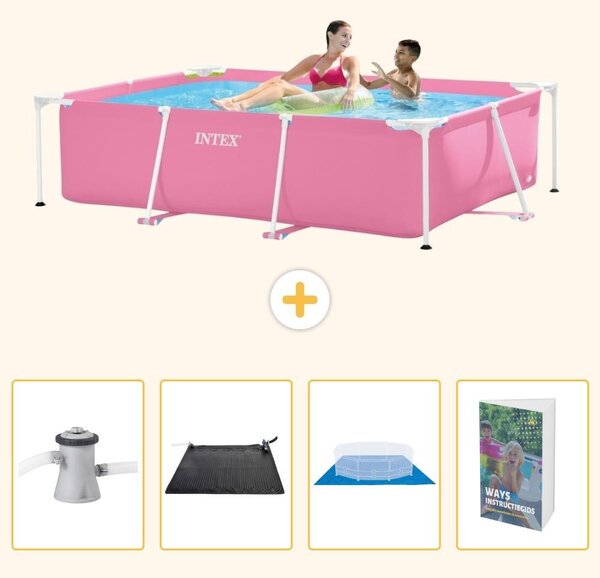 Piscina fuori terra rettangolare - 220x150x60 cm - 5 pezzi - Modello SCB126