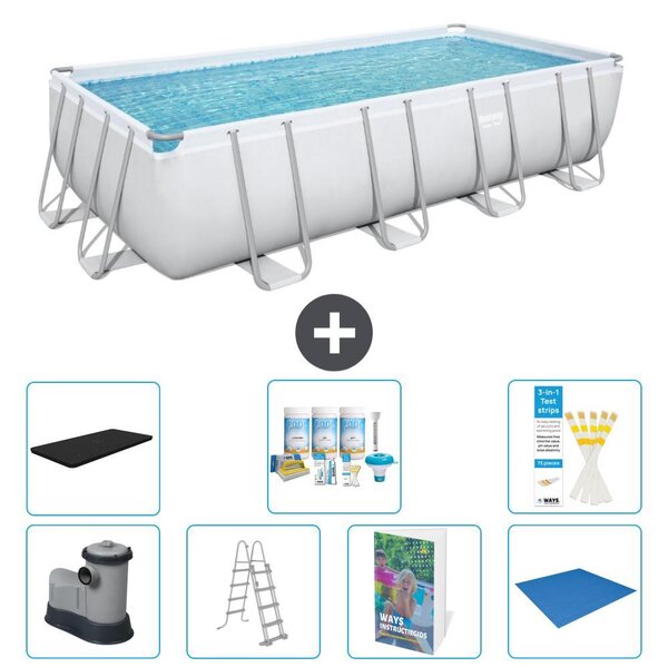 Bestway Power Steel, piscina rettangolare - 549x274x122 cm - 6 pezzi, modello S599