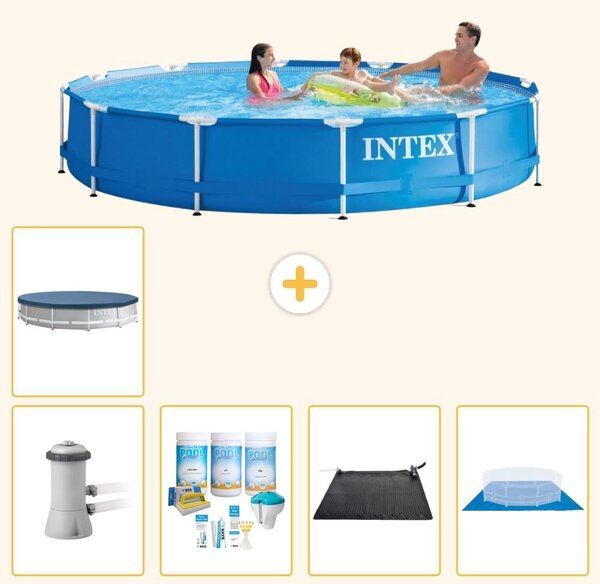 Piscina autoportante rettangolare - 366x76 cm - 6 pezzi - Modello S21175