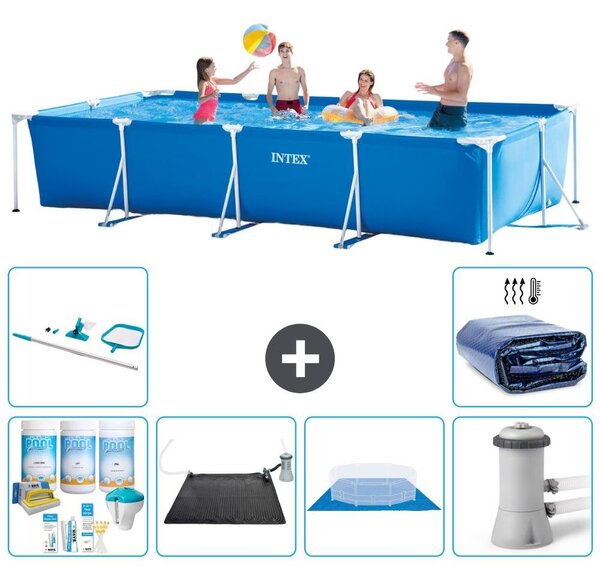 Piscina fuori terra rettangolare - 450x220x84 cm - 7 pezzi - Modello S20071