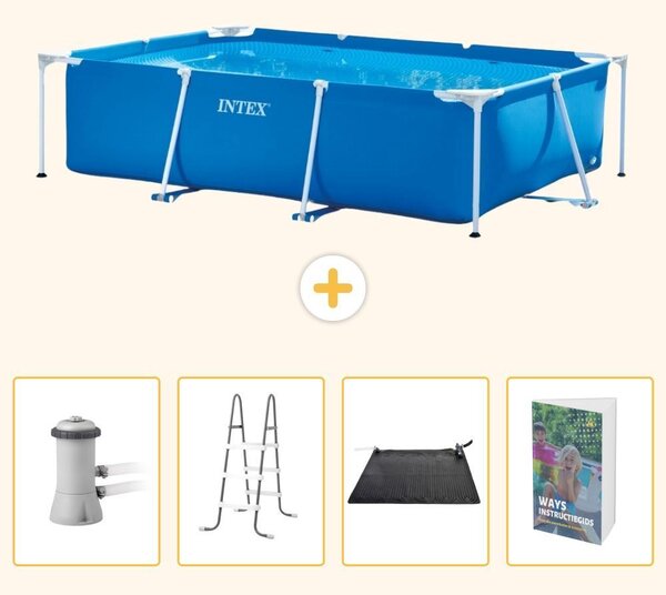 Piscina fuori terra rettangolare - 300x200x75 cm - 5 pezzi - Modello SCB128