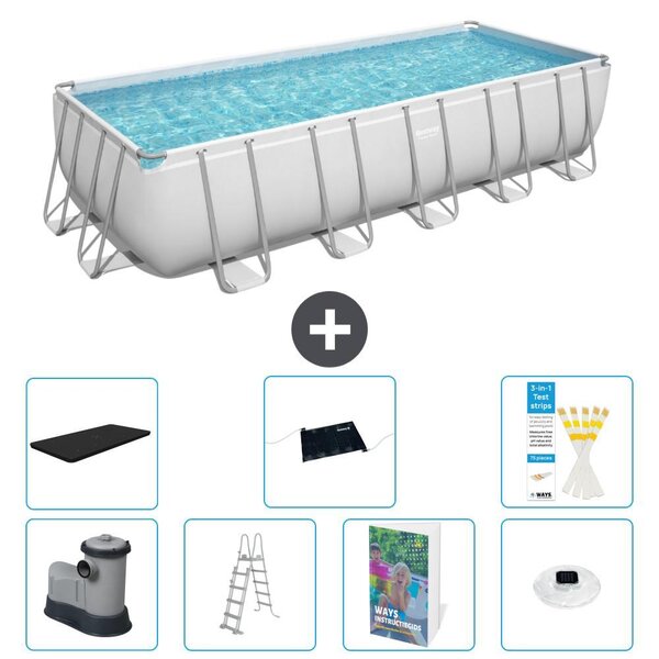 Bestway Power Steel, piscina rettangolare - 640x274x132 cm - 6 pezzi, modello S598