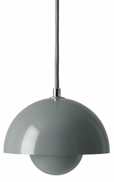 Lampada a sospensione &Tradition, Flowerpot VP10, dimmerabile, Grigio, Soggiorno, Metallo, Design