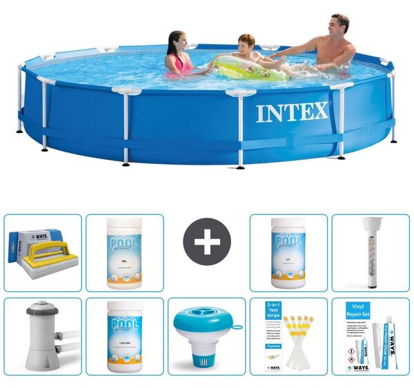Piscina autoportante rettangolare - 366x76 cm - 10 pezzi - Modello S43233