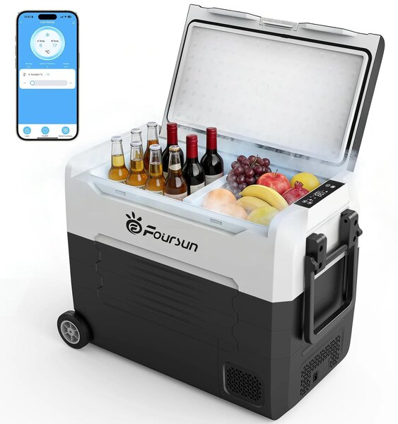 Frigorifero-congelatore da auto, doppia alimentazione, raffreddamento rapido, 55 L