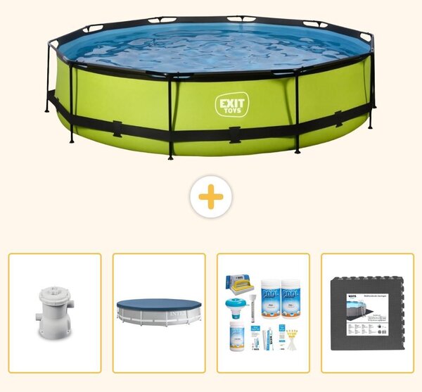Piscina gonfiabile rettangolare - 360x76 cm - 5 pezzi - Modello SCB17