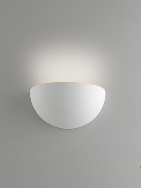 Applique classico Moritz bianco, in gesso, x 31 cm, INSPIRE