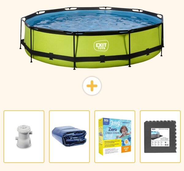 Piscina gonfiabile rettangolare - 360x76 cm - 5 pezzi - Modello SCB24