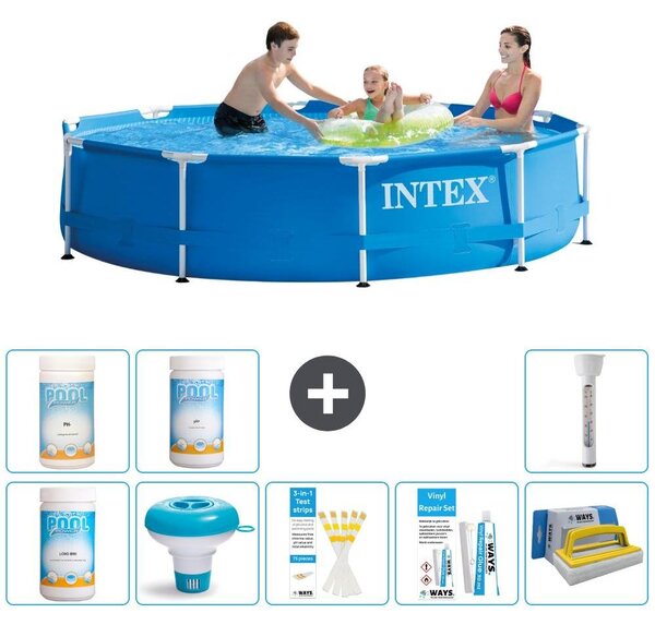 Piscina autoportante rettangolare - 305x76 cm - 9 pezzi - Modello S43220