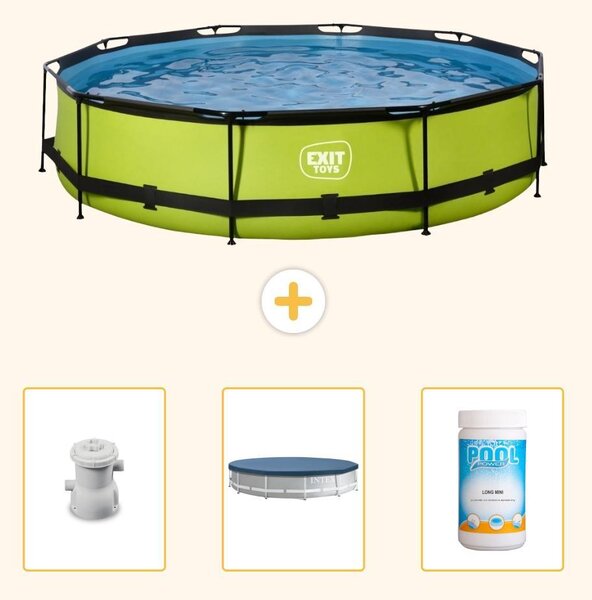 Piscina gonfiabile rettangolare - 360x76 cm - 4 pezzi - SCB87