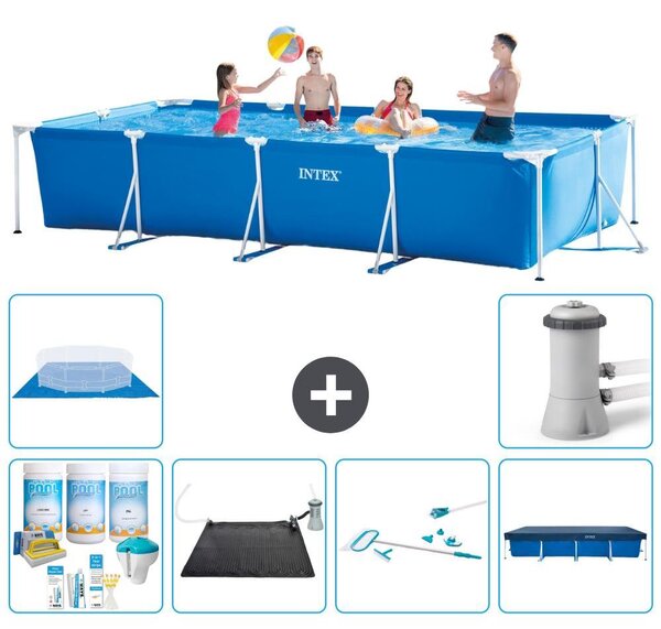 Piscina fuori terra rettangolare - 450x220x84 cm - 7 pezzi - Modello S21129