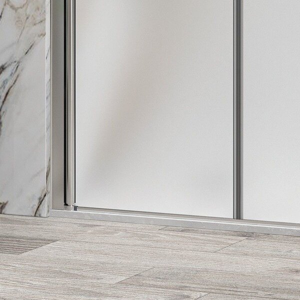 Kamalu porta doccia saloon 85 cm vetro opaco altezza 200h | ksal2800ai