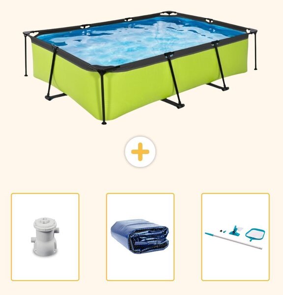 Piscina fuori terra rettangolare - 300x200x65 cm - 4 pezzi - SCB78