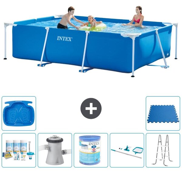 Piscina fuori terra rettangolare - 300x200x75 cm - 8 pezzi - Modello S40184