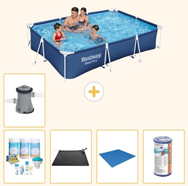 Bestway Steel Pro, piscina rettangolare - 300x201x66 cm - 6 pezzi - Modello S22079
